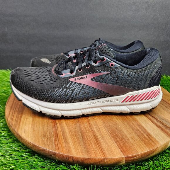 Brooks Addiction 15 Shoes Womens Size 8.5 B Black Athletic Running Sneakers - Picture 5 of 13
